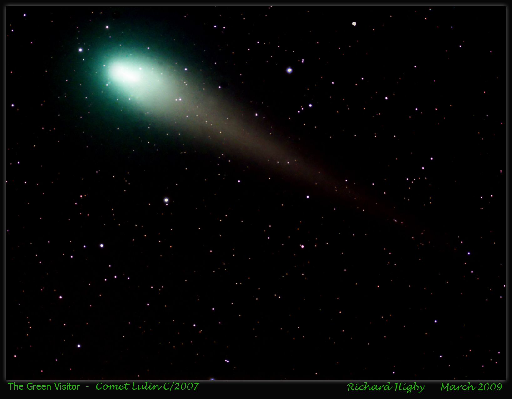 Comet Lulin C/2007 photographed by Richard Higby